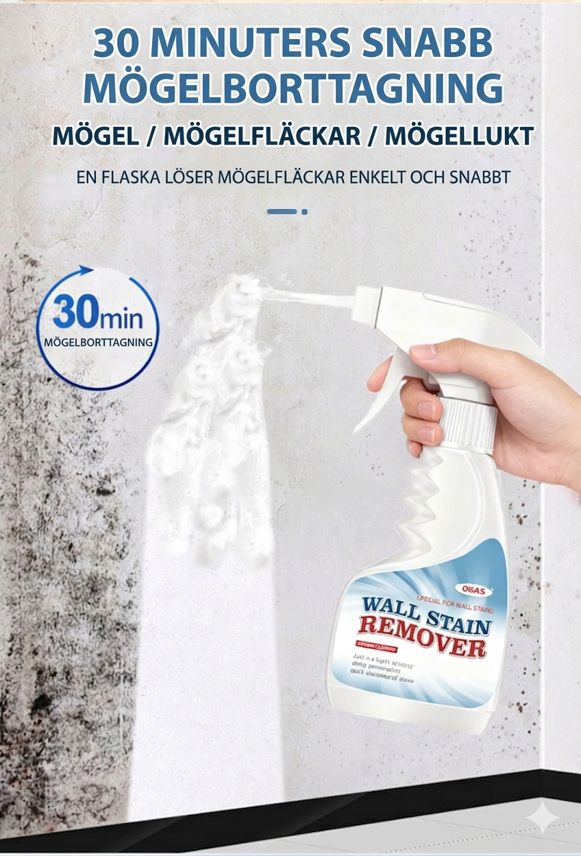 Kraftfull Mögelborttagning Spray – Effektivt Rengöringsmedel mot Mögel och Svamp