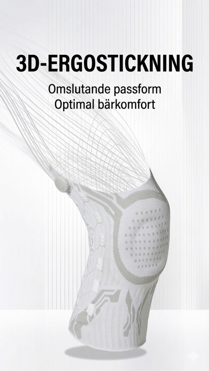 Elastiskt Knästöd med Kompression – Förebygger Skador och Lindrar Knäsmärta (Löpning, Padel, Gym)