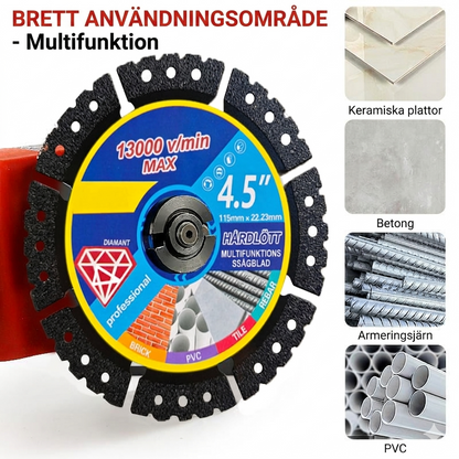 115 mm (4,5") Diamantklinga för Multimaterial – Kompromisslös och Extremt Hållbar Köp 1 – Få 2 på köpet!