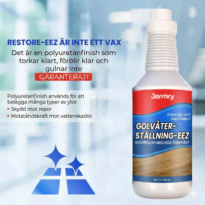 NordicShine™ Högblank Golvpolish & Renöring – Omedelbar Glans & Repskydd för Trä, Laminat och Parkett