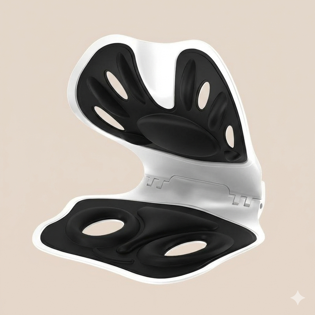 ErgoSit™Ergonomisk Sittdyna med Ryggstöd (Hopfällbar)