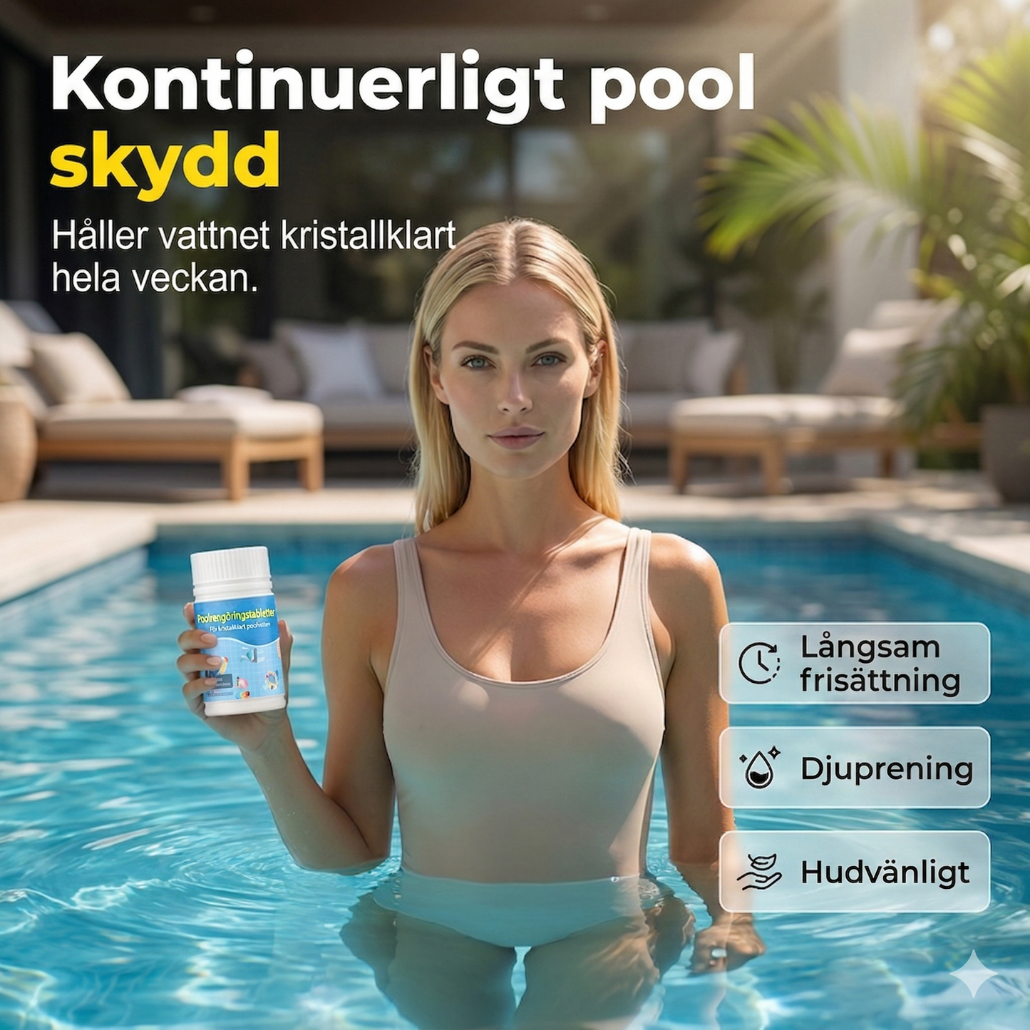 Effektiva Poolrengöringstabletter – För Kristallklart och Rent Badvatten