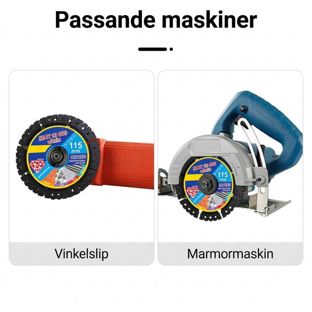 115 mm (4,5") Diamantklinga för Multimaterial – Kompromisslös och Extremt Hållbar Köp 1 – Få 2 på köpet!