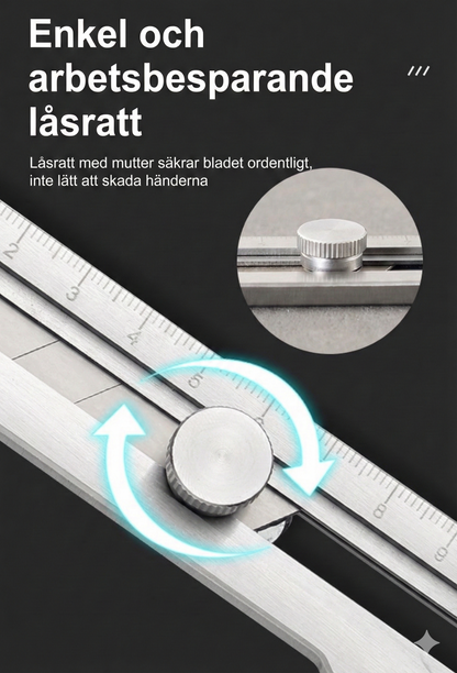 Premium Rostfri Brytkniv – Japanskt Stål & 6 Smarta Verktyg i ett