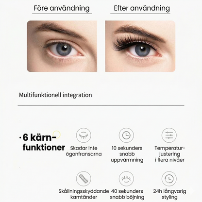 Uppladdningsbar Uppvärmd Ögonfransböjare – Snabb Uppvärmning för Perfekt Böj