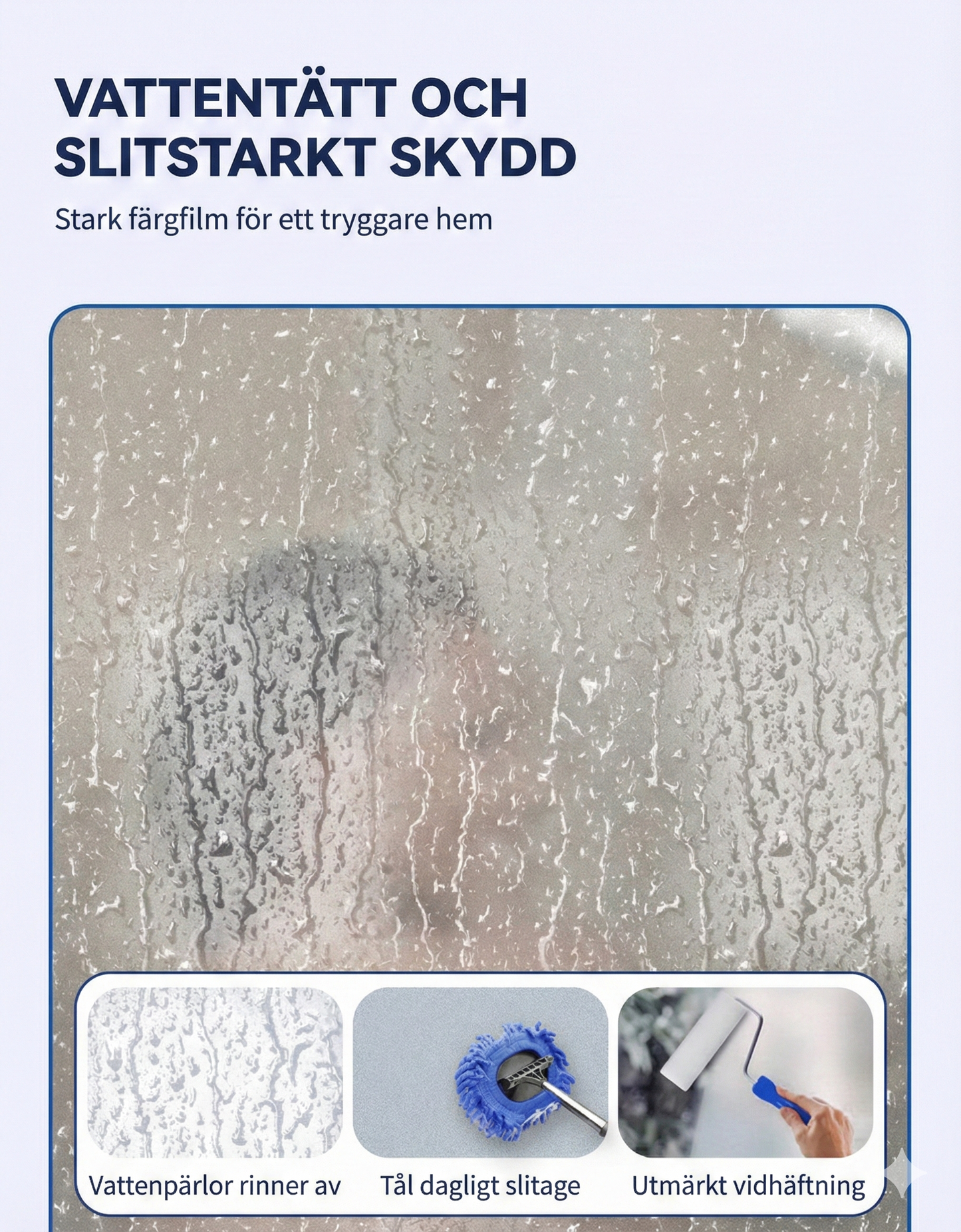 Vattenbaserad Färg för Frostat Glas – Skapa Insynsskydd på Fönster & Badrum – Matt Effekt (Inga Bubblor)