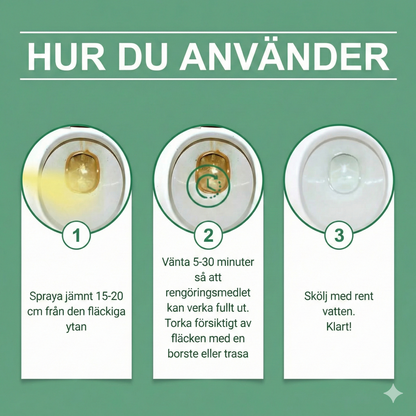 Koncentrerad Oxalsyra – Universalrengöring & Blekmedel för tuffa fläckar (Utomhus & Inomhus)