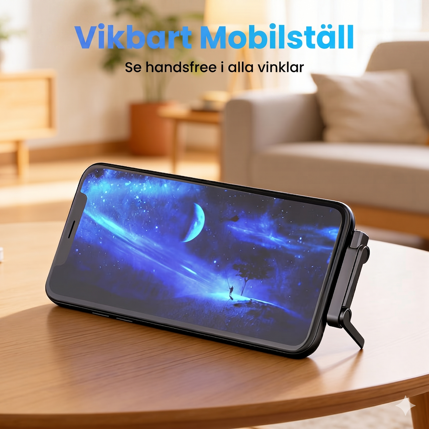 Snabbladdare med 360° Vikbart Mobilställ