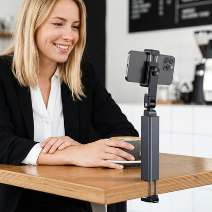 Vikbar och Justerbar Resemobilhållare – Kompakt Design