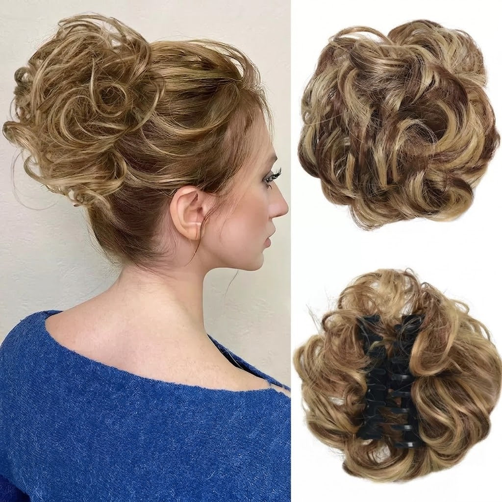 Messy Bun Hårknut med Kloklämma – Skapa en Perfekt Uppsättning på Sekunder Köp 1 Få 1 GRATIS