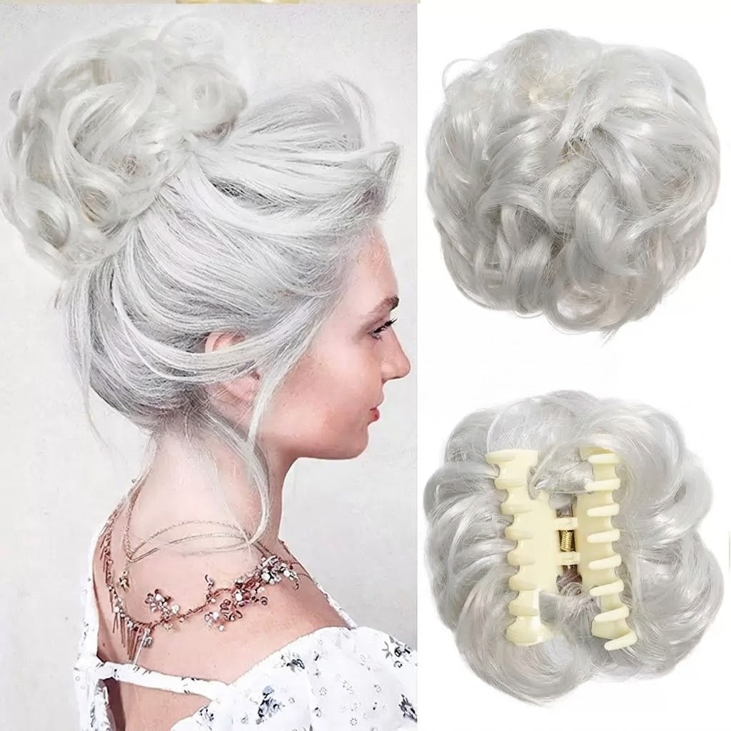 Messy Bun Hårknut med Kloklämma – Skapa en Perfekt Uppsättning på Sekunder Köp 1 Få 1 GRATIS