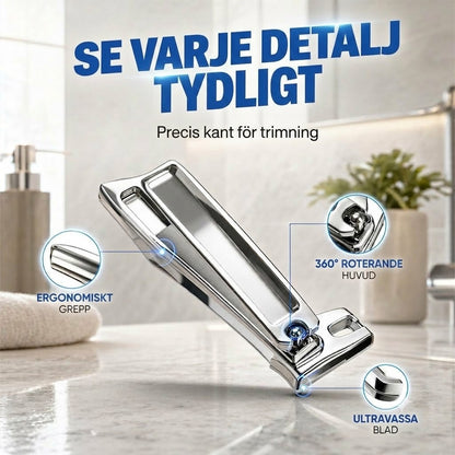 FlexiGrip™ 360° Roterbar Nagelklippare i Rostfritt Stål