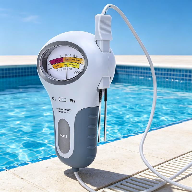 Digital Pooltestare för pH och Klor – Snabb Vattenmätare utan Kemikalier