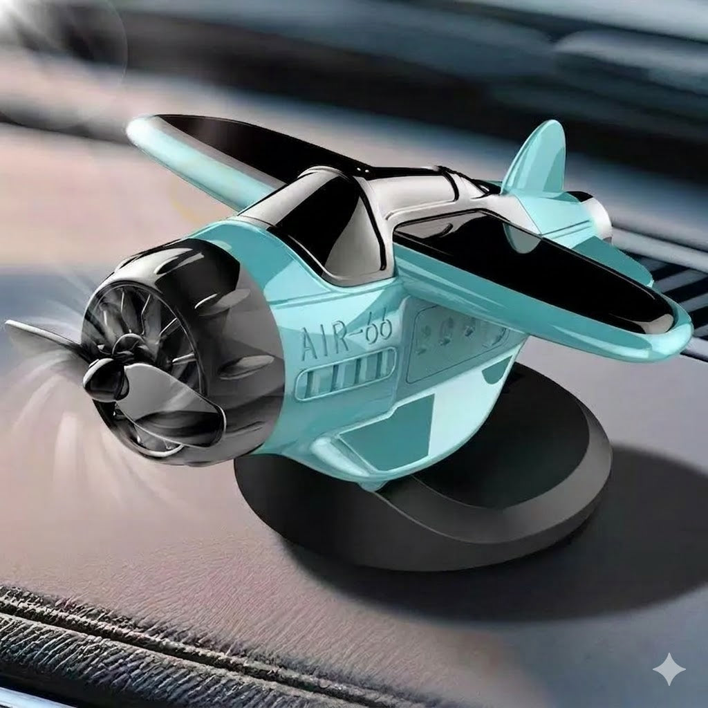 Solcellsdriven Flygplan Bilprydnad