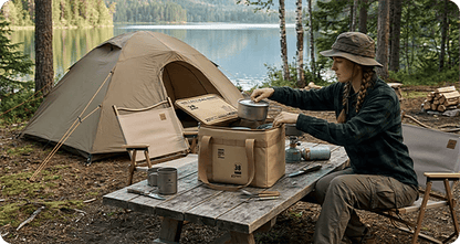 Stor Hopfällbar Campingväska