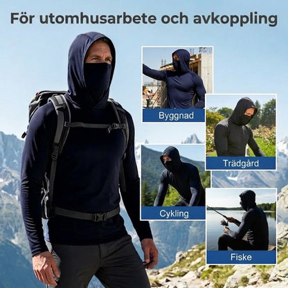 UV-skyddande Solskyddshuvtröja med Ansiktsmask