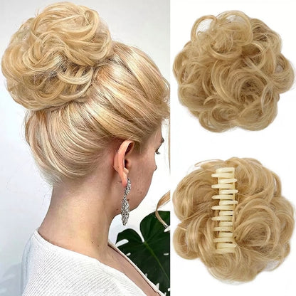 Messy Bun Hårknut med Kloklämma – Skapa en Perfekt Uppsättning på Sekunder Köp 1 Få 1 GRATIS