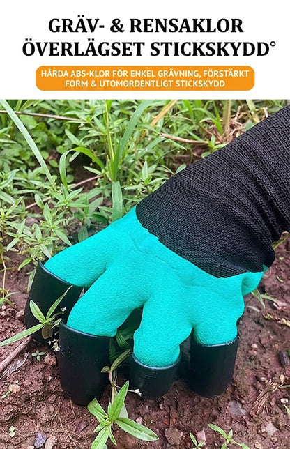 Trädgårdshandskar med Klor – Gräv & Plantera Enkelt utan Verktyg Köp 1 Få 1 GRATIS!