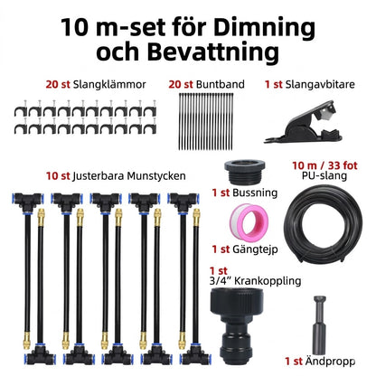 360° Böjt Automatiskt Bevattningssystem för Trädgården – Smart & Effektiv Bevattning