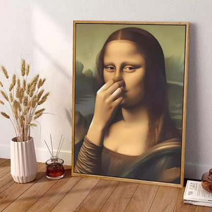 SkrattGalleriet Humoristisk Väggdekor för Toalett och Badrum – Roliga Presenter (Utan Ram)