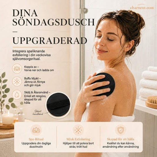 Exfolierande duschmatta för djuprengöring och skrubb Köp 1 få 2 på köpet – 3-pack