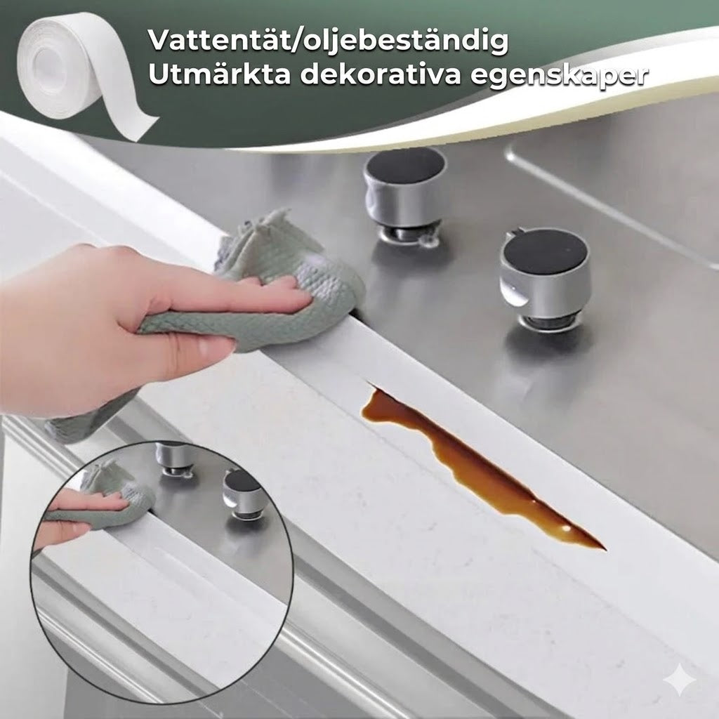 Flexibel Tätningstejp – Vattentät och Mögelresistent