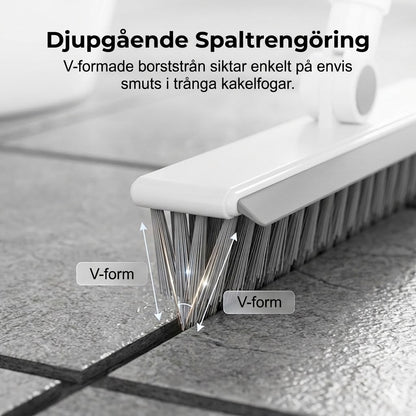2-i-1 Fogborste och Hörnborste med Fönsterskrapa