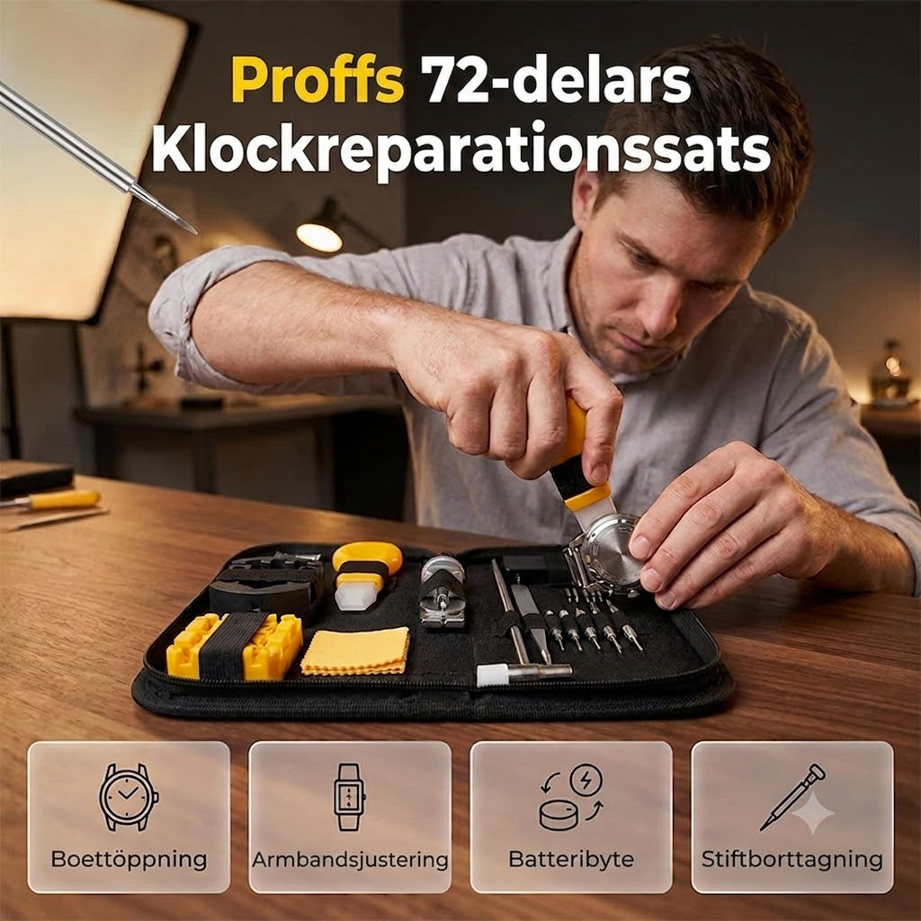 Proffsig Verktygssats för Klockreparation