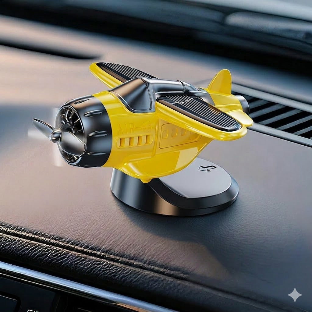 Solcellsdriven Flygplan Bilprydnad