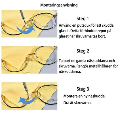 SilkEase™ Reparationsset för Glasögon – Näskuddar