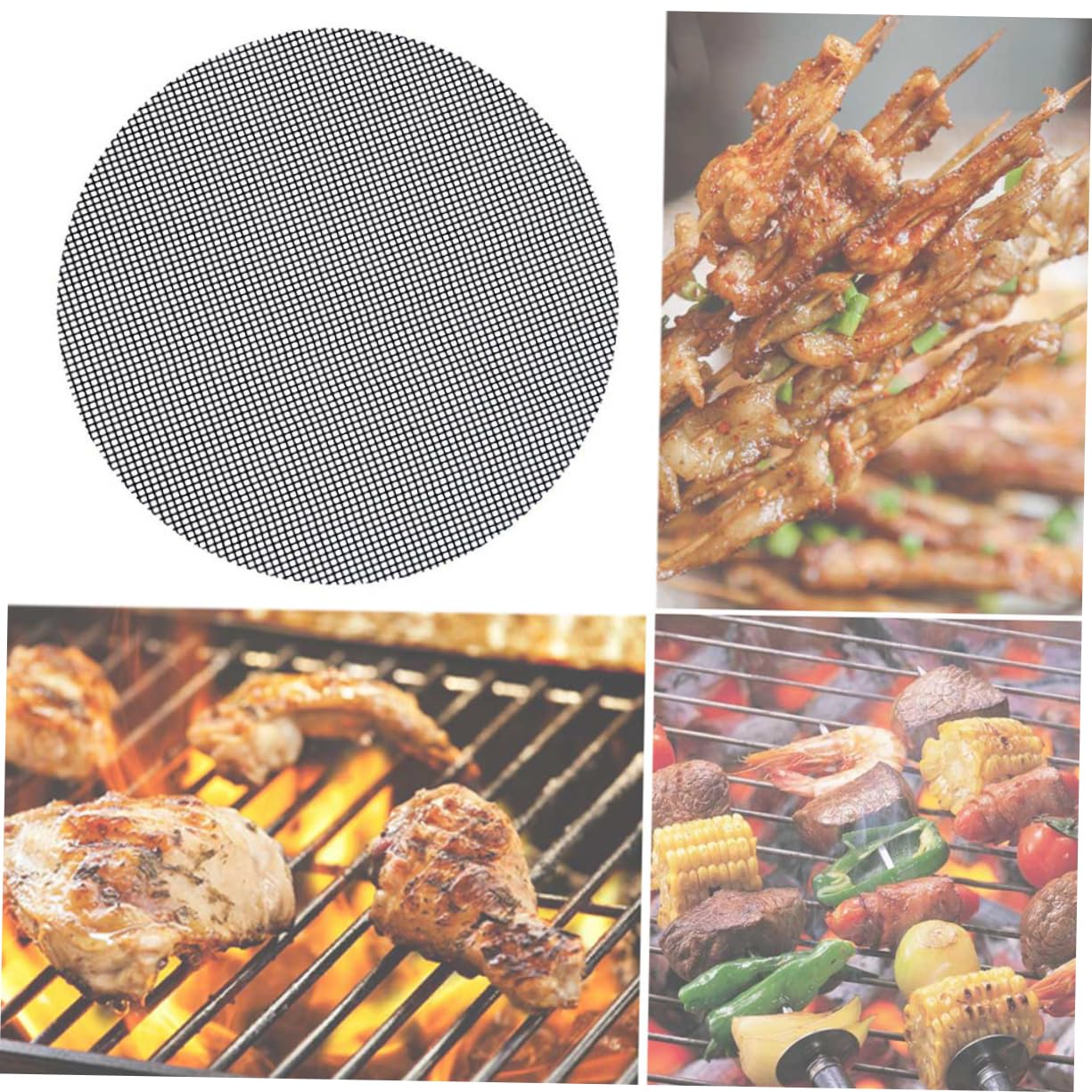 Grillmatta i Nät – Återanvändbar Non-Stick