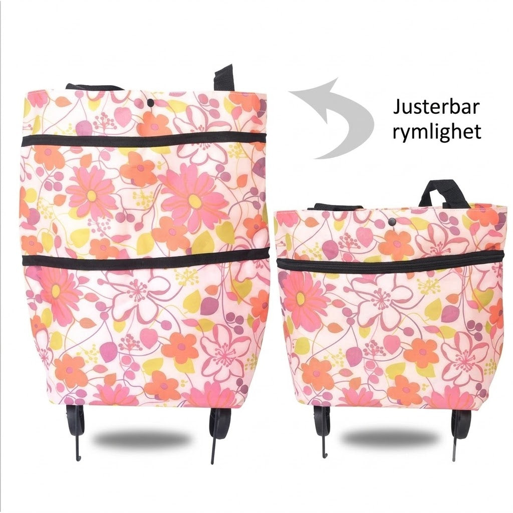 Multifunktionell Shoppingvagn och Ryggsäck med Hjul