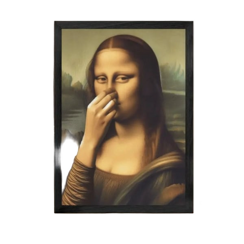 SkrattGalleriet Humoristisk Väggdekor för Toalett och Badrum – Roliga Presenter (Utan Ram)