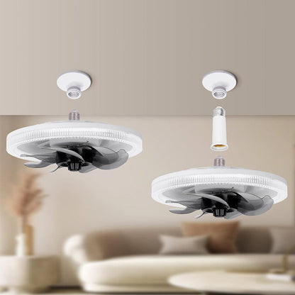 Smart Takfläkt med Lampa 2-i-1 och Fjärrkontroll