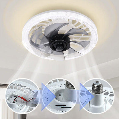 Smart Takfläkt med Lampa 2-i-1 och Fjärrkontroll