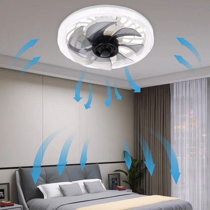 Smart Takfläkt med Lampa 2-i-1 och Fjärrkontroll
