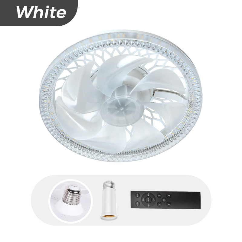 Smart Takfläkt med Lampa 2-i-1 och Fjärrkontroll