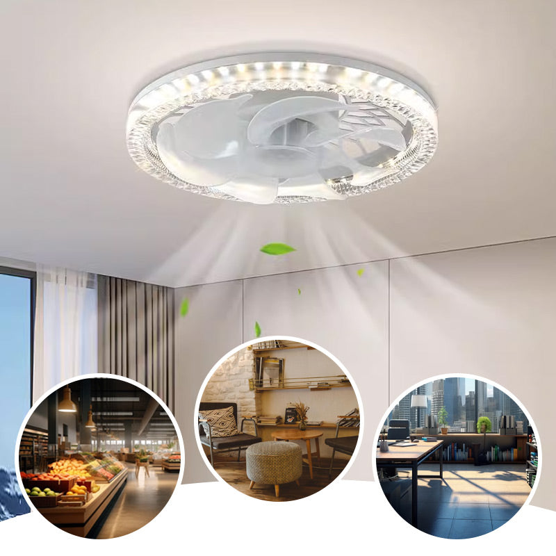 Smart Takfläkt med Lampa 2-i-1 och Fjärrkontroll