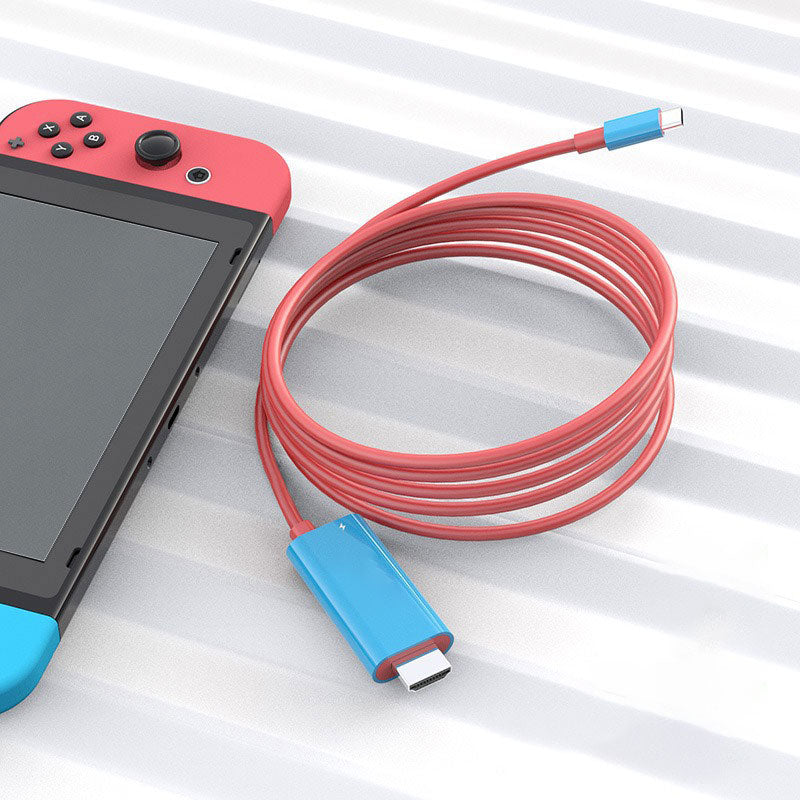 VoltLink™ USB-C till HDMI Kabel med Laddning – Switch, Mobil & Surfplatta