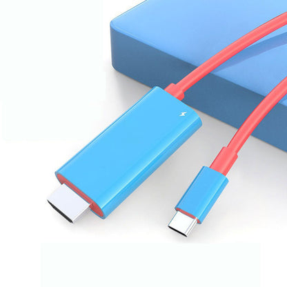 VoltLink™ USB-C till HDMI Kabel med Laddning – Switch, Mobil & Surfplatta