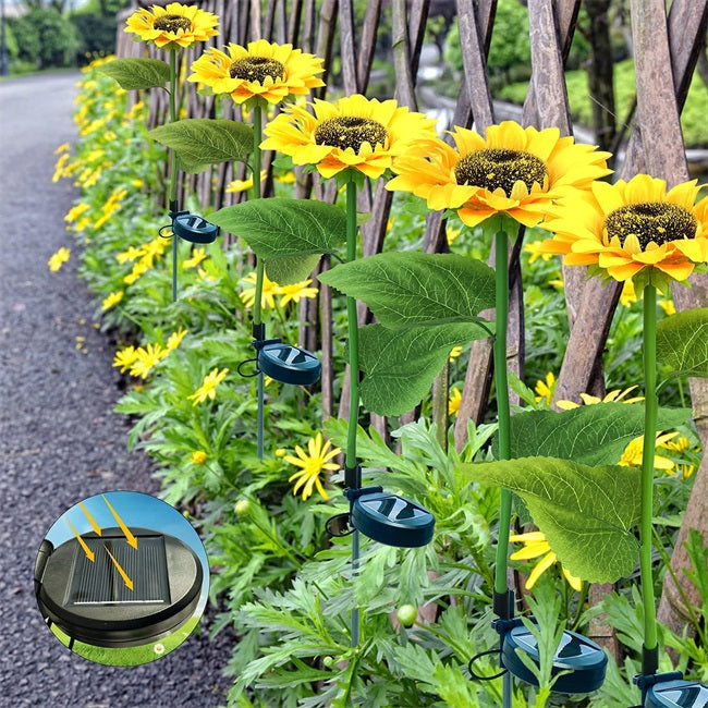 Solcellsdriven Solroslampa – Automatisk Belysning & IP65 Vattentät (14h Ljus)