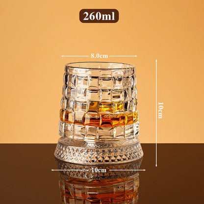 360° Roterande Whiskeyglas – Stresslindring & Förhöjd Aromupplevelse