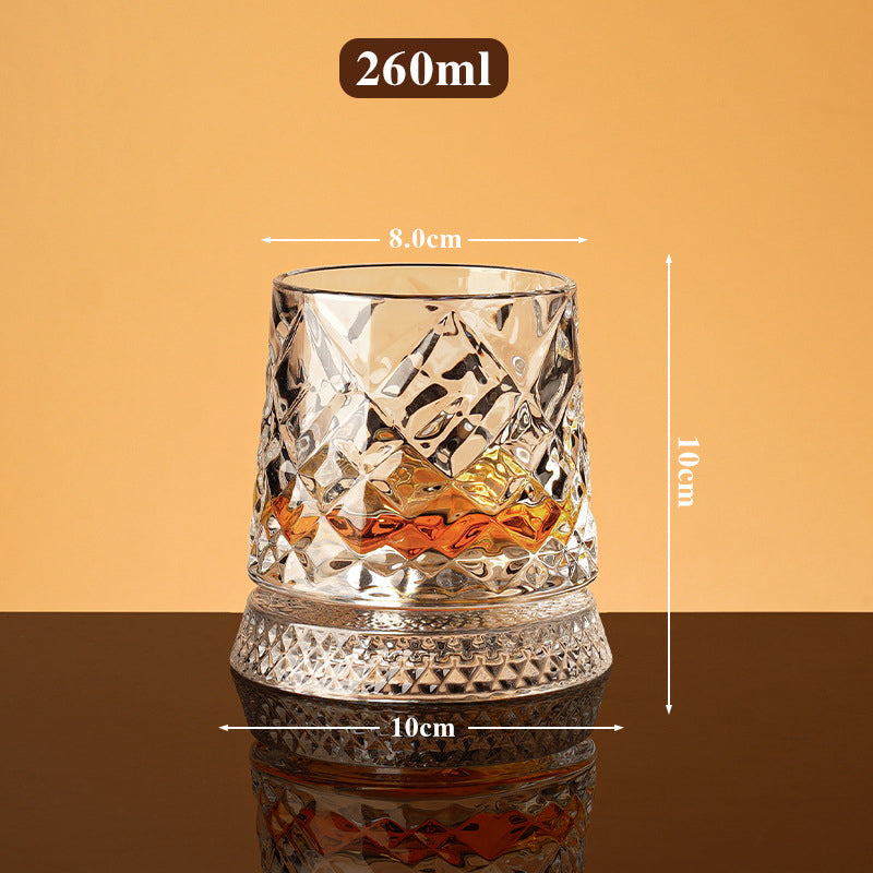 360° Roterande Whiskeyglas – Stresslindring & Förhöjd Aromupplevelse