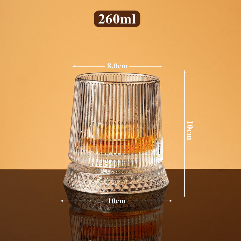 360° Roterande Whiskeyglas – Stresslindring & Förhöjd Aromupplevelse