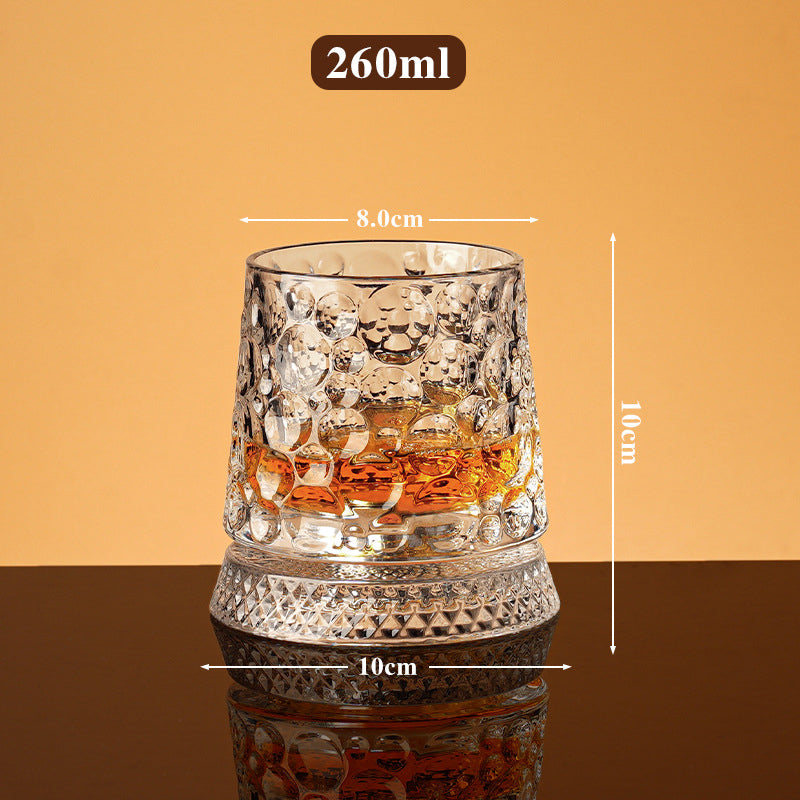360° Roterande Whiskeyglas – Stresslindring & Förhöjd Aromupplevelse