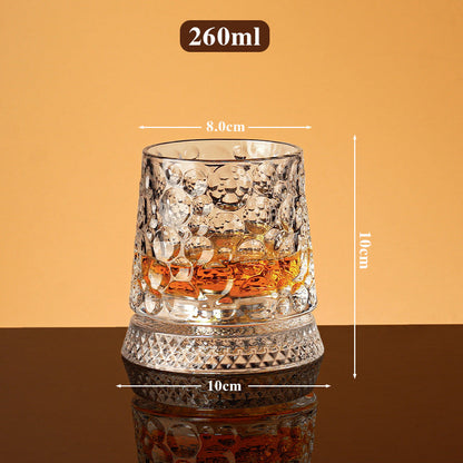 360° Roterande Whiskeyglas – Stresslindring & Förhöjd Aromupplevelse