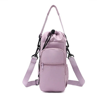 Väska för Vattenflaska & Mobil – Perfekt för Promenad & Vandring (Crossbody)