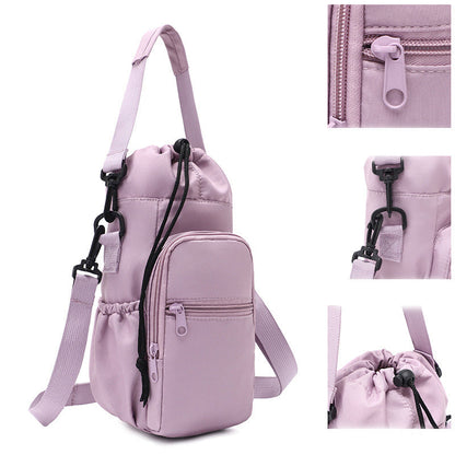 Väska för Vattenflaska & Mobil – Perfekt för Promenad & Vandring (Crossbody)