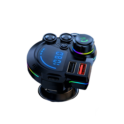 Universell Bluetooth FM-Sändare med Dubbla USB-Portar