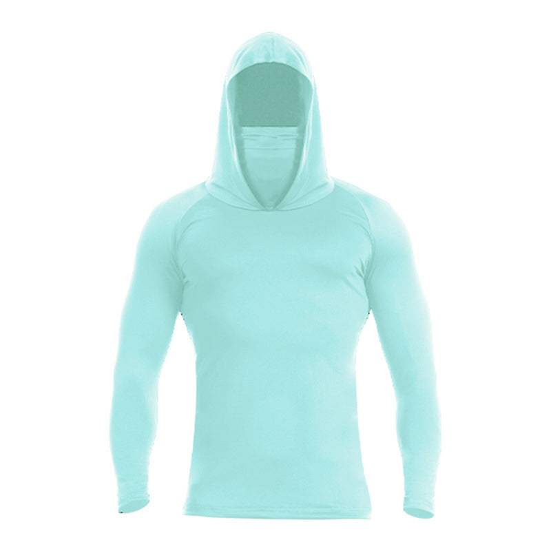 UV-skyddande Solskyddshuvtröja med Ansiktsmask